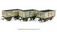 37-239 Bachmann Triple Pack 16 Ton Steel Mineral Wagon BR Grey with Loads Weathered